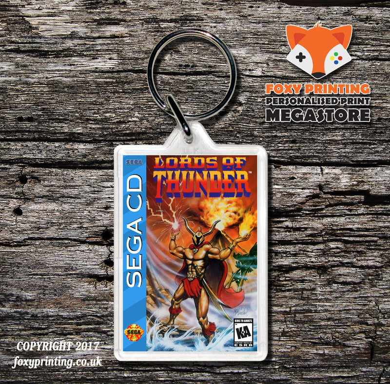 Lords Of Thunder Game Inspired Retro Gaming Keyring
