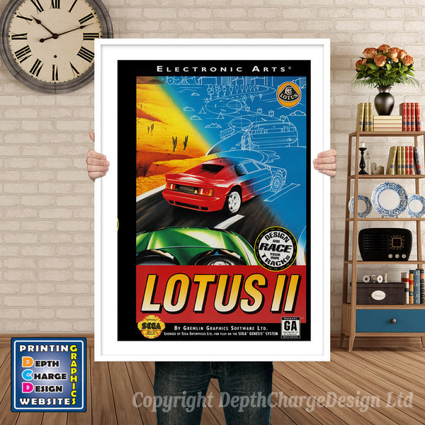 Lotus 2 - Sega Megadrive Inspired Retro Gaming Poster