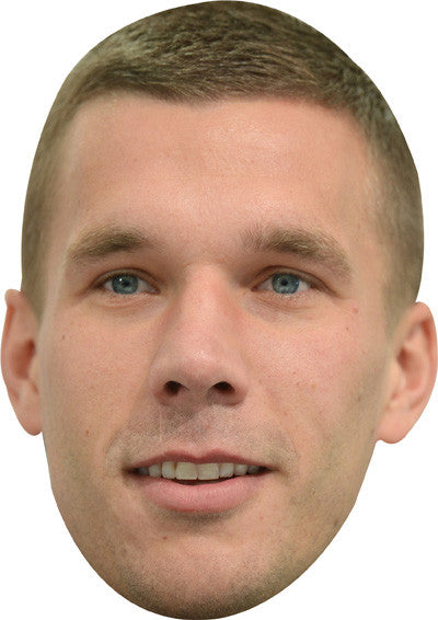 Lukas Podolski 2 Celebrity Face Mask Fancy Dress Cardboard Costume Mask