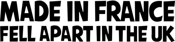 Made In France Novelty Vinyl Car Sticker