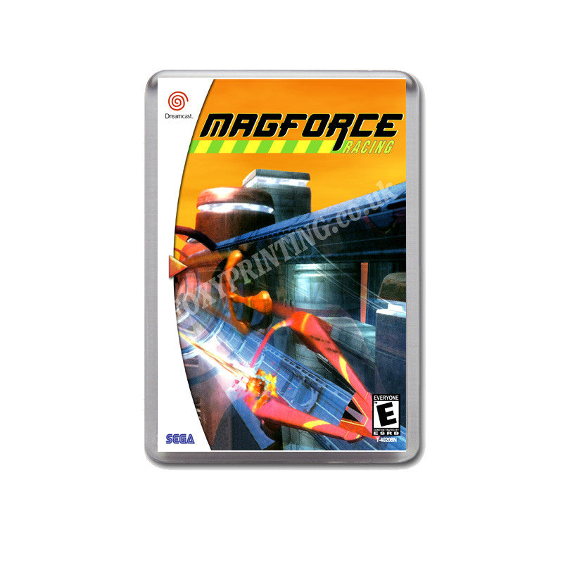 Magforce Racing Magforce Racing Sega Dreamcast Style Inspired Retro Game Magnet