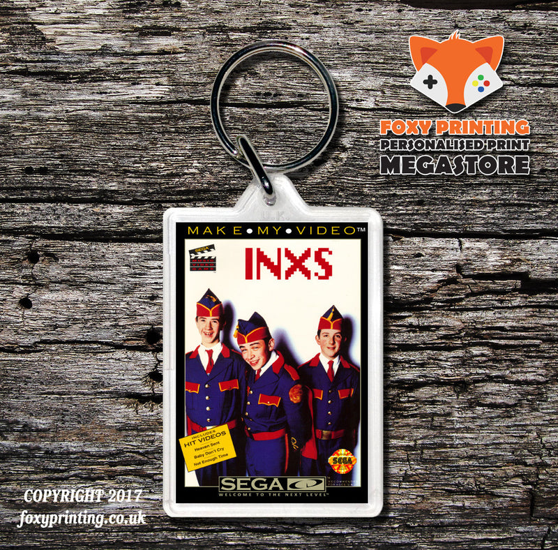 Make My Video Inxs 3 Game Inspired Retro Gaming Keyring