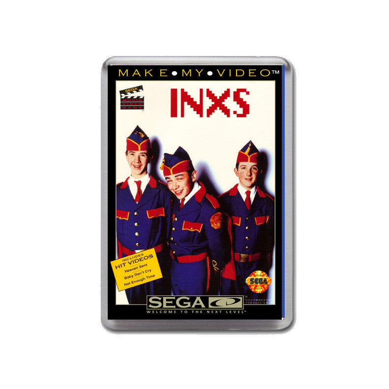 Make My Video Inxs 3 Sega Mega CD Game Inspired Retro Gaming Magnet