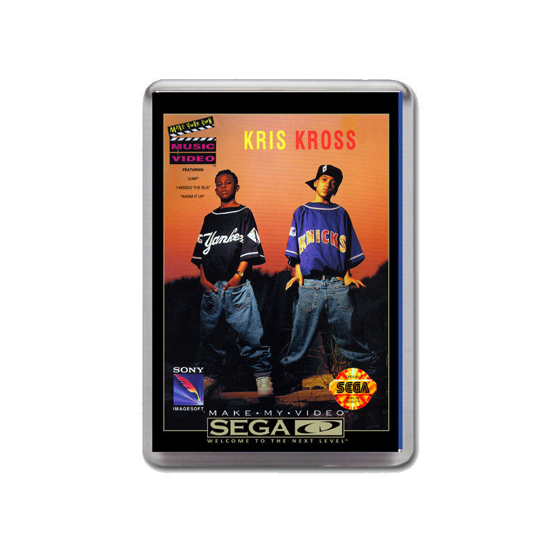 Make My Video Kriskross 3 Sega Mega CD Game Inspired Retro Gaming Magnet