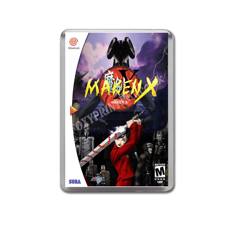 Makenx Sega Dreamcast Style Inspired Retro Game Magnet