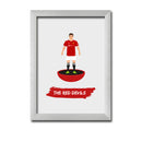 Man Utd Football Club gift - The Red Devils - Tiny Men Big Balls Poster