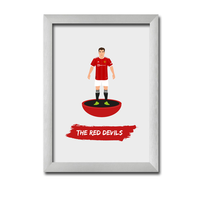 Man Utd Football Club gift - The Red Devils - Tiny Men Big Balls Poster