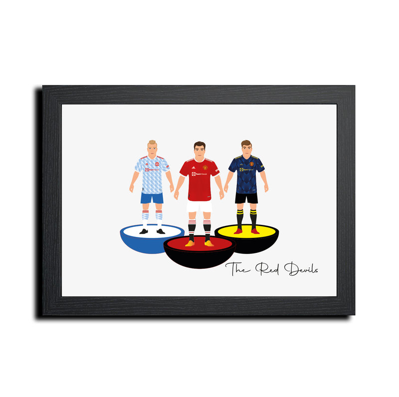 Man Utd Football Club gift - Tiny Men Big Balls Poster