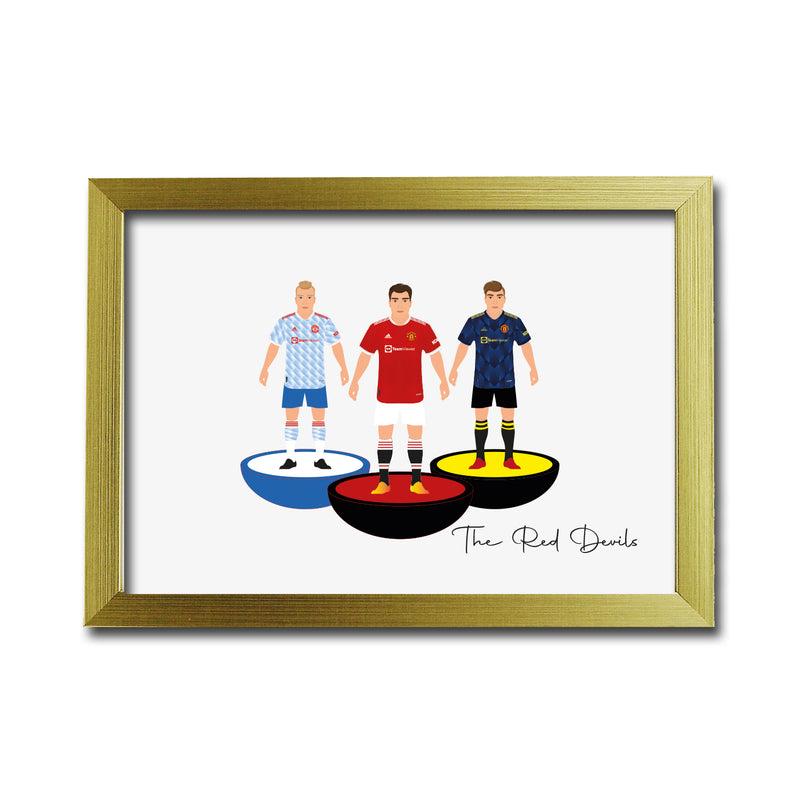 Man Utd Football Club gift - Tiny Men Big Balls Poster