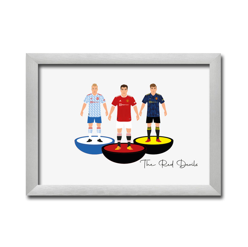 Man Utd Football Club gift - Tiny Men Big Balls Poster