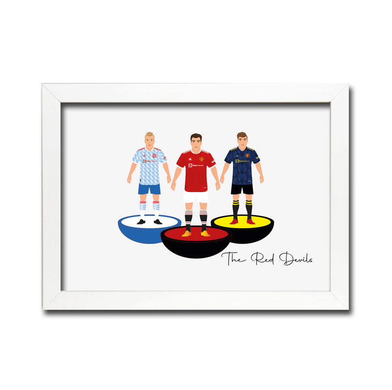 Man Utd Football Club gift - Tiny Men Big Balls Poster