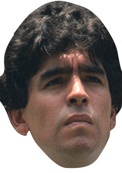 Maradona Face Mask – Fancy Dress Cardboard Costume Mask – Maradona Face Mask