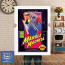 Marble Madness - Sega Megadrive Inspired Retro Gaming Poster A4 A3 A2 Or A1