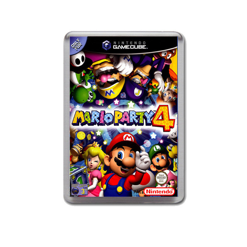 Mario Party 4 Pal Style Inspired Game Gamecube Retro Video Gaming Magnet