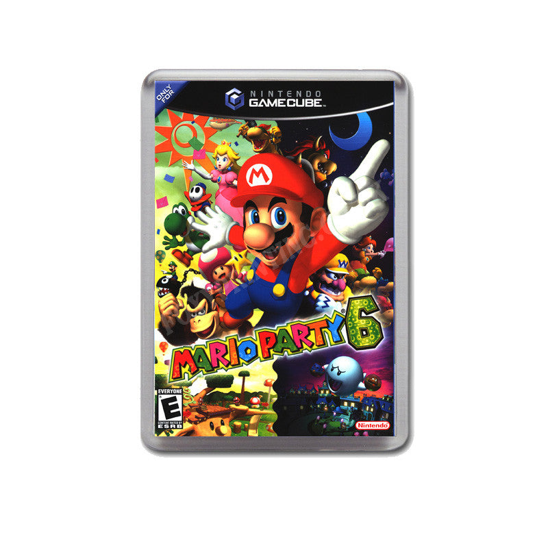 Mario Party 6 Style Inspired Game Gamecube Retro Video Gaming Magnet