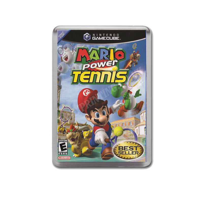 Mario Power Tennis Style Inspired Game Gamecube Retro Video Gaming Magnet