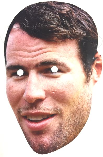 MARK CAVENDISH Party Face Mask 2 JB - Cycling Fancy Dress Cardboard Celebrity Party Face Mask