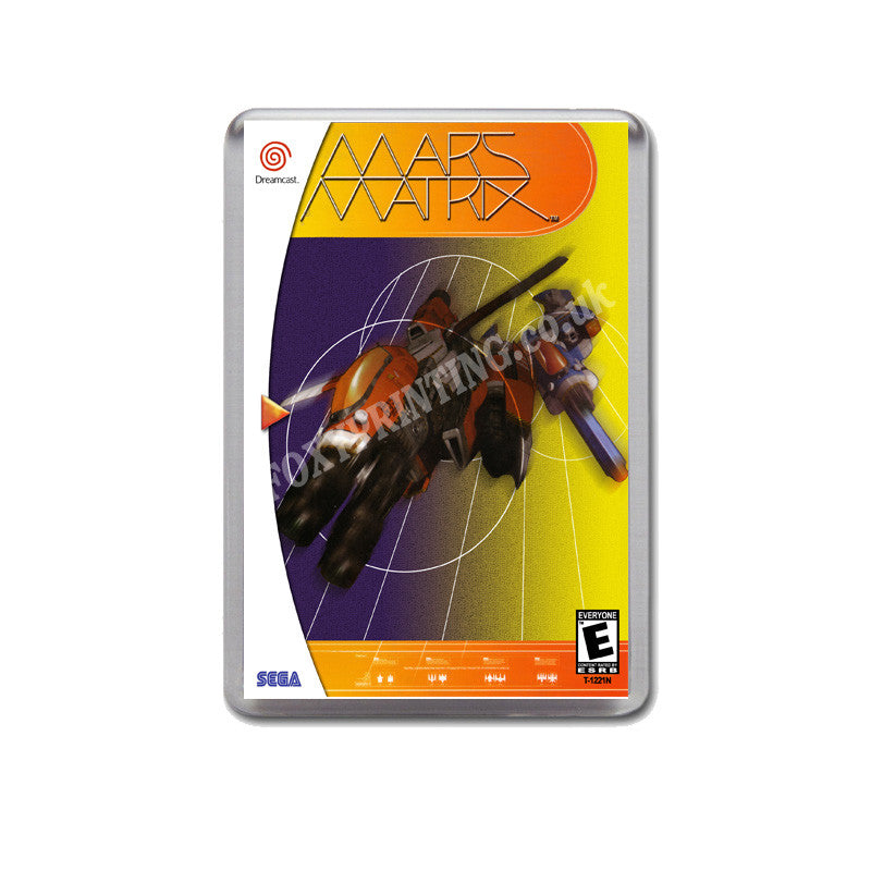Mars Matrix Sega Dreamcast Style Inspired Retro Game Magnet