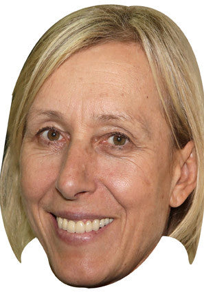 Martina Navratilova Tennis Celebrity Face Mask Fancy Dress Cardboard Costume Mask