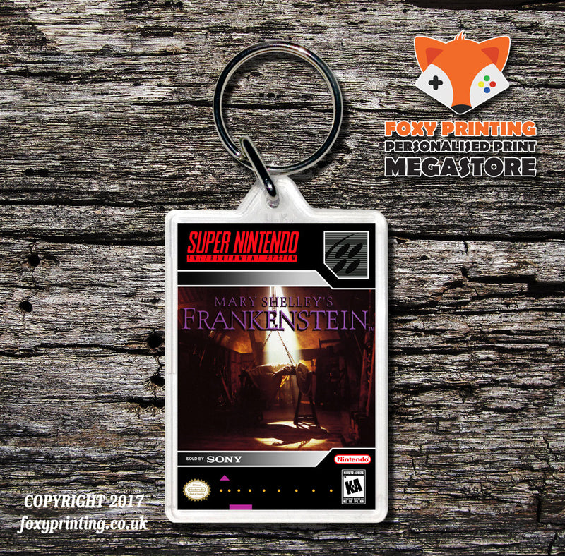 Mary Shelleys Frankenstein Game Inspired Retro Gaming Keyring
