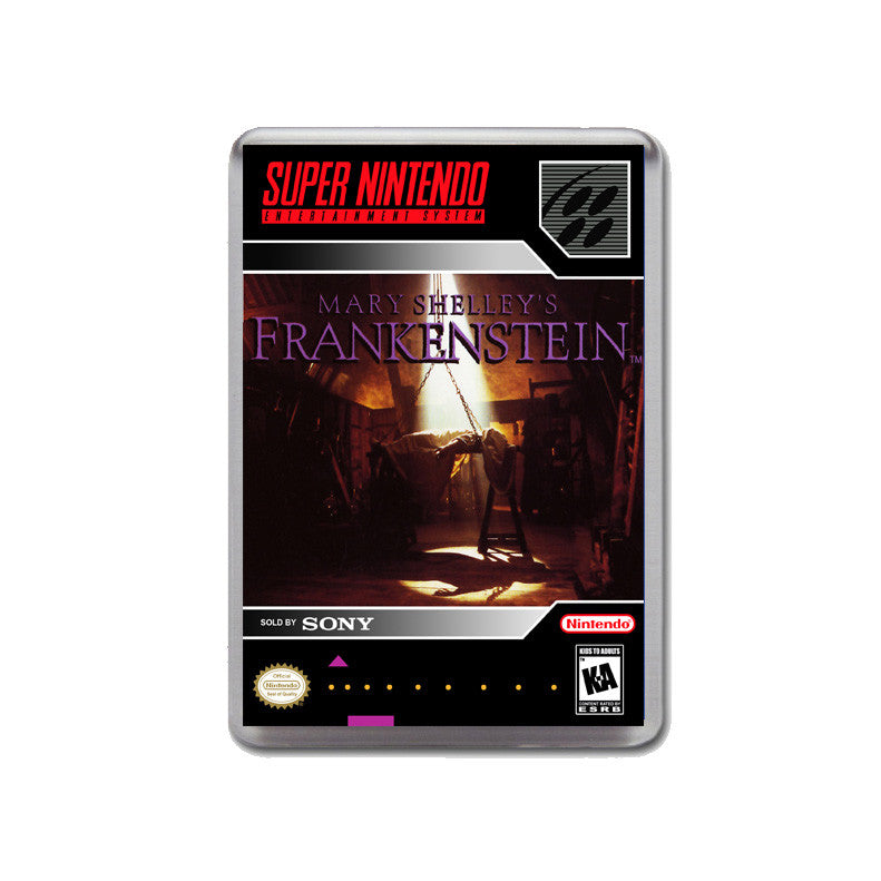 Mary Shelleys Frankenstein - SNES GAME inspired Retro Gaming Magnet