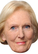 Mary Berry Celebrity Face Mask Fancy Dress Cardboard Costume Mask