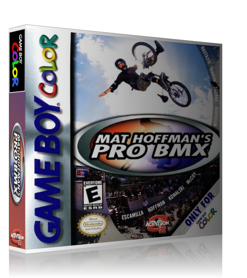 Gameboy Color Mat Hoffmans Pro BMX  Game Cover To Fit A UGC Style Replacement Game Case