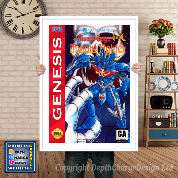 Mazinsaga - Sega Megadrive Inspired Retro Gaming Poster