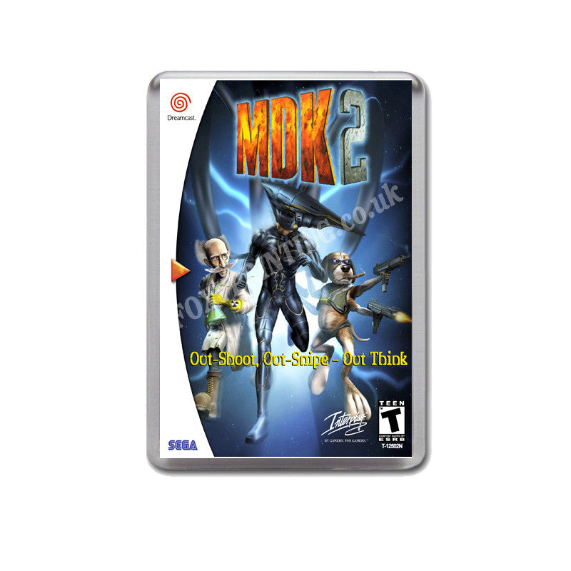 Mdk2 Sega Dreamcast Style Inspired Retro Game Magnet