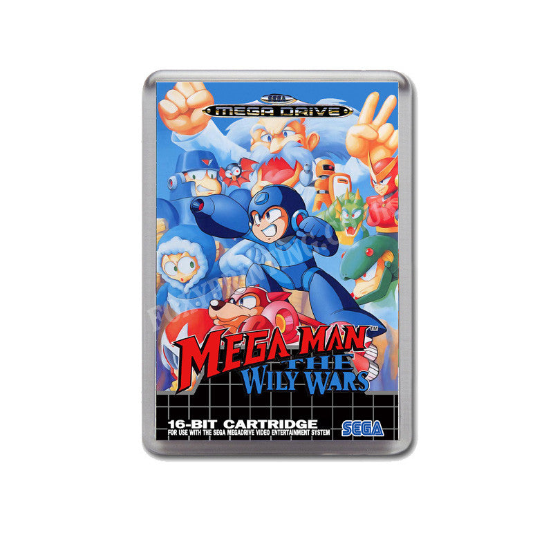 Mega Man The Wily Wars 2 Eu Game Style Inspired Sega Megadrive Retro Video Gaming Magnet