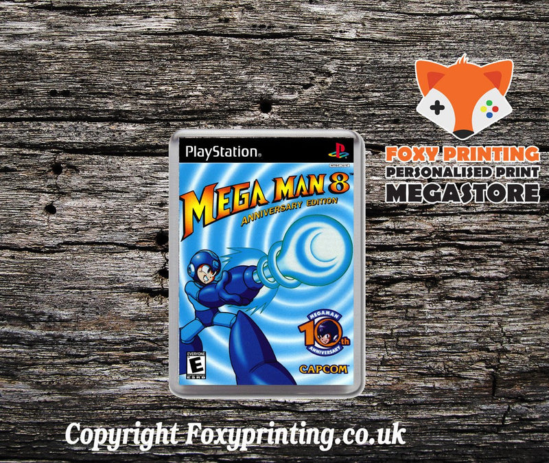 Mega Man8 4 - PS1 Playstation 1 Game Inspired Retro Gaming Magnet