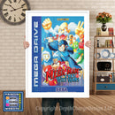 Megaman The Wily Wars Pal - Sega Megadrive Inspired Retro Gaming Poster A4 A3 A2 Or A1