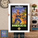 Mercs - Sega Megadrive Inspired Retro Gaming Poster A4 A3 A2 Or A1