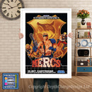 Mercs 2 Eu - Sega Megadrive Inspired Retro Gaming Poster A4 A3 A2 Or A1