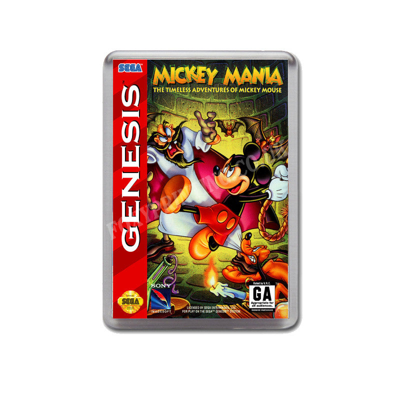 Mickey Mania Game Style Inspired Sega Megadrive Retro Video Gaming Magnet