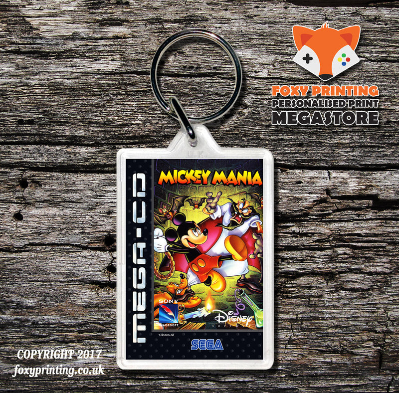 Mickey Mania The Timeless Adventures Of Mickey Mouse Game Inspired Retro Gaming Keyring
