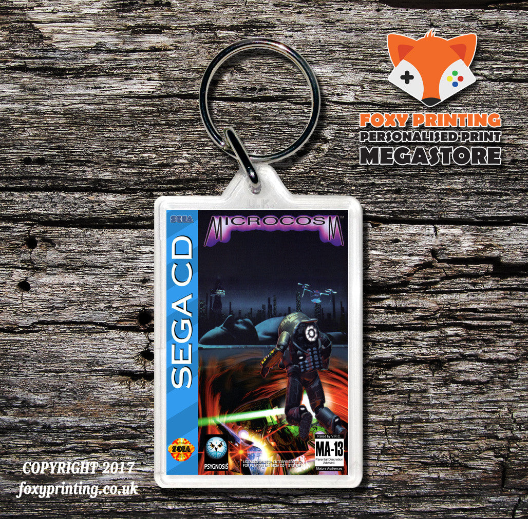 Micro Cosm Game Inspired Retro Gaming Keyring