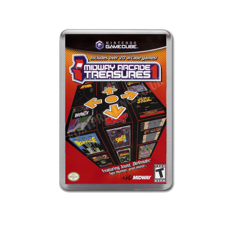 Midway Arcade Treasures1 Style Inspired Game Gamecube Retro Video Gaming Magnet