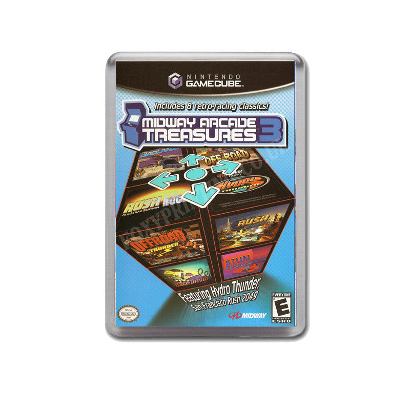 Midway Arcade Treasures3 Style Inspired Game Gamecube Retro Video Gaming Magnet