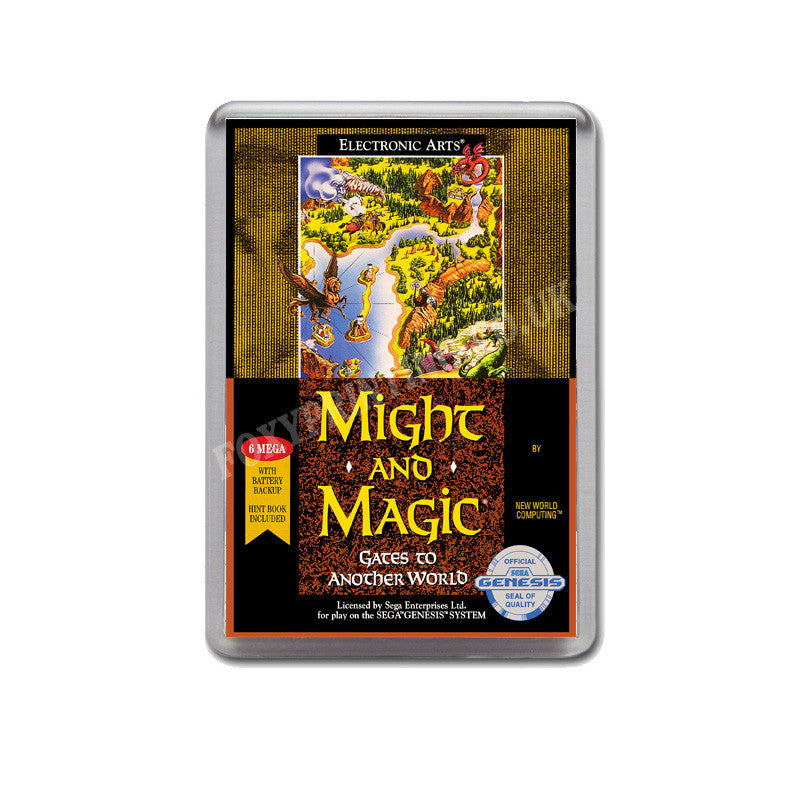 Might And Magic 2 Gates To Another World Game Style Inspired Sega Megadrive Retro Video Gaming Magnet