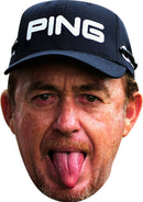 Miguel Angel Jimenez 2 GOLF 2018 Celebrity Face Mask Fancy Dress Cardboard Costume Mask