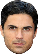 Mikel Arteta Celebrity Face Mask Fancy Dress Cardboard Costume Mask