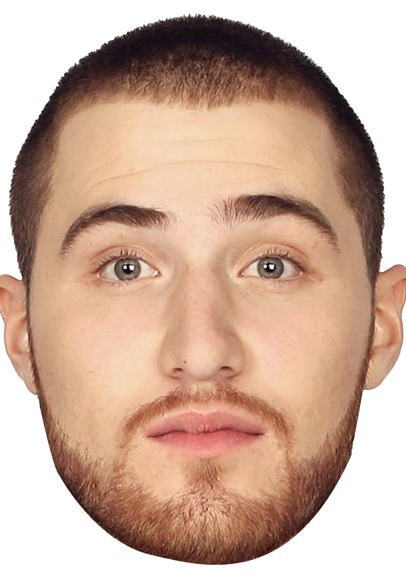 Mike Posner 2020 Music Dress Cardboard Celebrity Party Face Mask