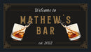 Custom Personalised Bar Mat Runner Shots Design M10