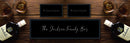 Custom Personalised Bar Mat Runner Cursive Design M11