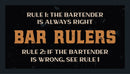 Custom Personalised Bar Mat Runner Bar Rules Design M24