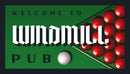 Personalised Bar Mat Runner Billiard Rack Design M35