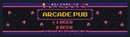 Personalised Bar Mat Runner Arcade Design M40