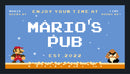 Personalised Bar Mat Runner 8-Bit Plumber Design M41