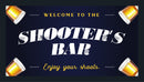 Personalised Bar Mat Runner Shooters Design M47